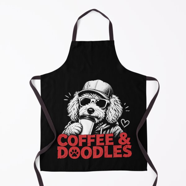 Item preview, Coffee & Doodles Funny Dog Lover Design | Caffeine Humor designed and sold by PosiMCreations.