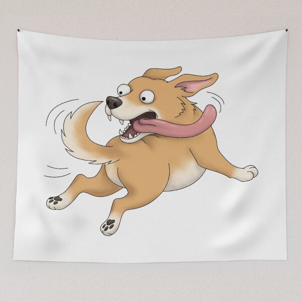Item preview, Funny Dog Chasing His Tail designed and sold by Szkicerka.