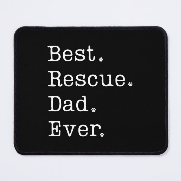 Item preview, Best Rescue Dad Ever Paw Print Dog Lover  designed and sold by OlyvieArt.