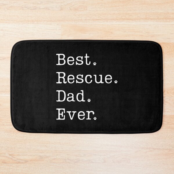 Item preview, Best Rescue Dad Ever Paw Print Dog Lover  designed and sold by OlyvieArt.