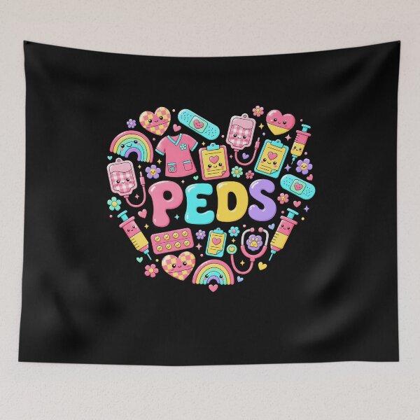Item preview, Peds Nurse Stuff Retro Pediatric Practitioner designed and sold by lonaarts8.