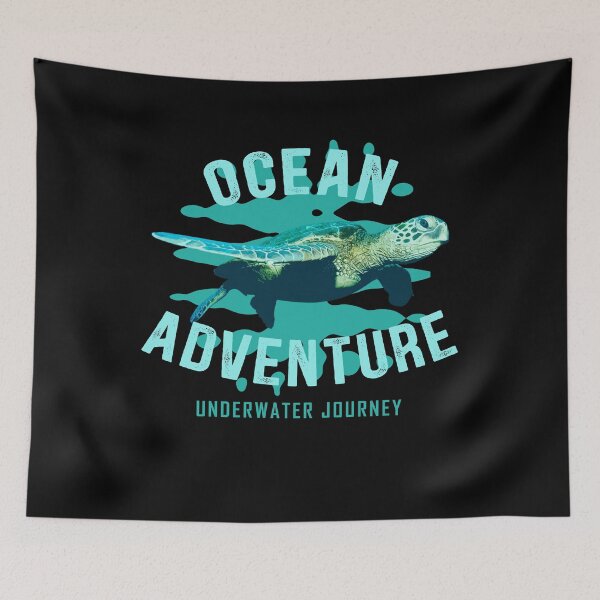 Item preview, Ocean Adventure Sea Turtle Underwater Journey Design designed and sold by EichStore.