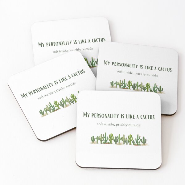 Item preview, My Personality Is Like a Cactus – Soft Inside, Prickly Outside designed and sold by Blueberry-art23.