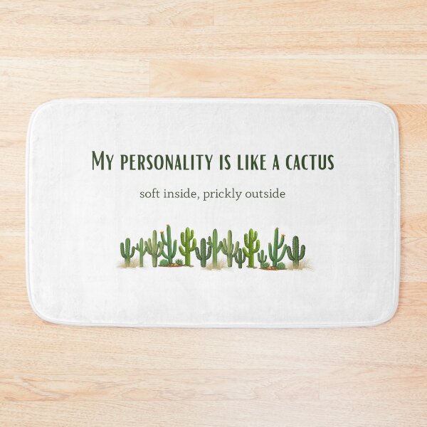 Item preview, My Personality Is Like a Cactus – Soft Inside, Prickly Outside designed and sold by Blueberry-art23.
