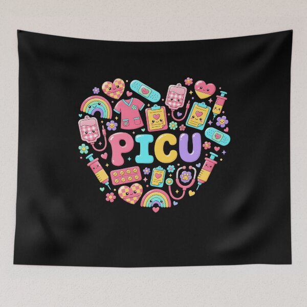 Item preview, PICU Nurse Stuff Retro Pediatric Nurse ICU Peds designed and sold by lonaarts8.