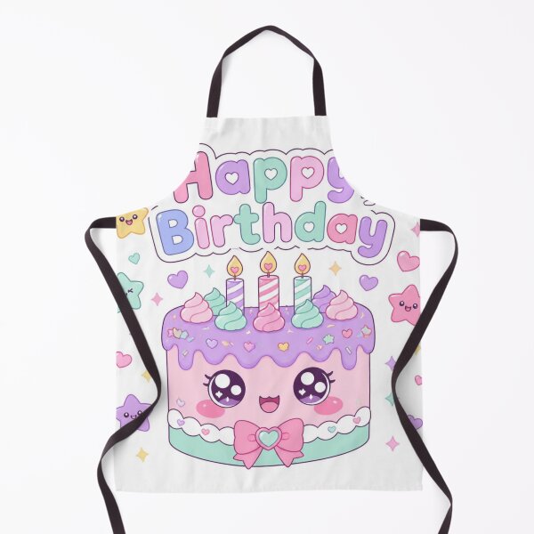 Item preview, Kawaii Birthday Cake Cute Pastel Design designed and sold by Pink-Blossoms.