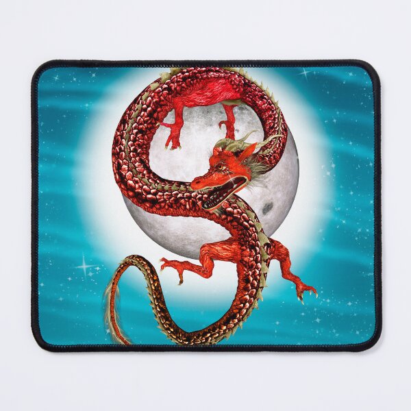 Item preview, Red Moon Dragon Celestial Fantasy Art designed and sold by Vac1.