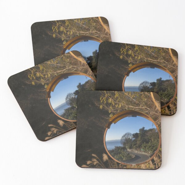 Item preview, Reflection of a Winding Road Descending to Suruga Bay at Sunrise  near Satta-Toge Pass, Japan designed and sold by Pix4Japan.