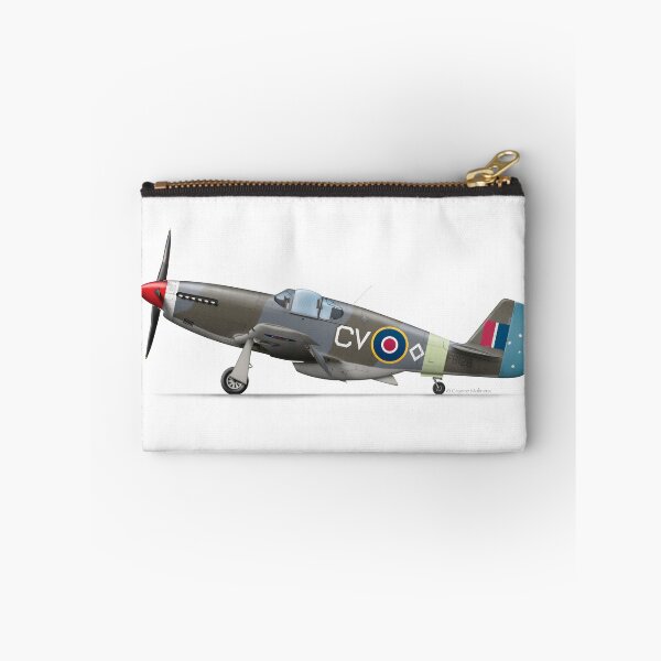Item preview, NORTH AMERICAN AVIATION P-51 Mustang FB128 1945  designed and sold by Grubby Fingers Aircraft Illustration.