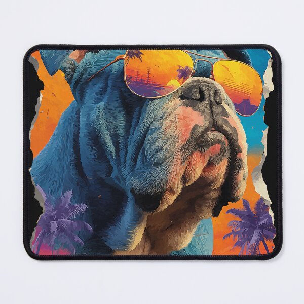 Item preview, Cute British Bulldog with Sunglasses Sunset Beach Dog Summer designed and sold by Littermin.