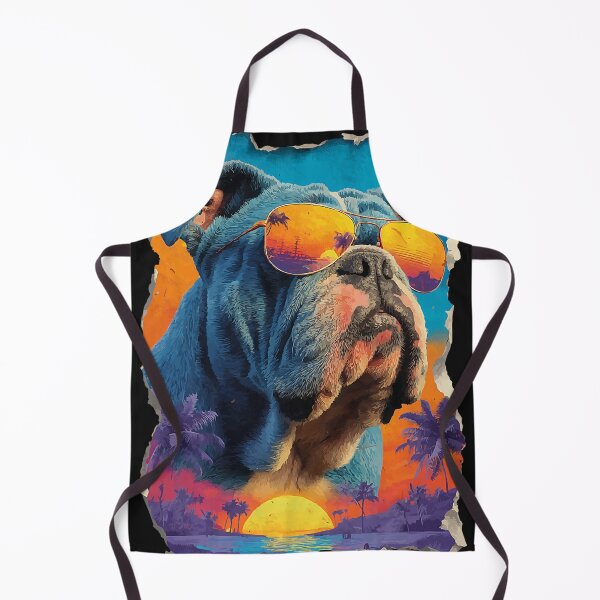 Item preview, Cute British Bulldog with Sunglasses Sunset Beach Dog Summer designed and sold by Littermin.
