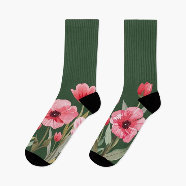 Item preview, Pink flowers watercolor designed and sold by uunaa.