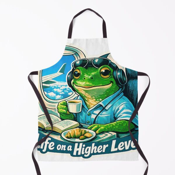 Item preview, Life on a Higher Level – Flying Frog T-Shirt designed and sold by MerchlyMike.