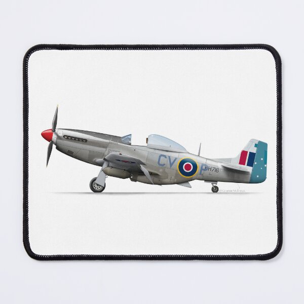 Item preview, North American Aviation KH716  P-51K-1-NT Mustang IV   designed and sold by Grubby Fingers Aircraft Illustration.