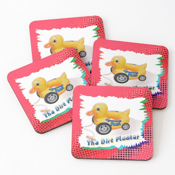 Item preview, The Dirt Floater - Rubber Duck Toy on Wheels (By ACCI) designed and sold by VanyssaGraphics.