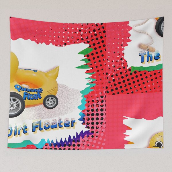 Item preview, The Dirt Floater - Rubber Duck Toy on Wheels (By ACCI) designed and sold by VanyssaGraphics.