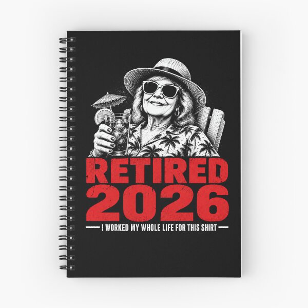 Item preview, Retired 2026 – Funny Retirement Vacation Design (I Worked My Whole Life For This Shirt) designed and sold by PosiMCreations.