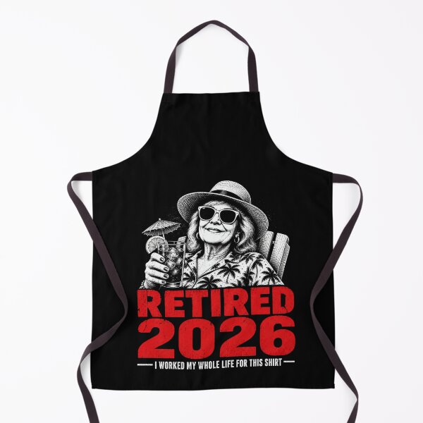 Item preview, Retired 2026 – Funny Retirement Vacation Design (I Worked My Whole Life For This Shirt) designed and sold by PosiMCreations.