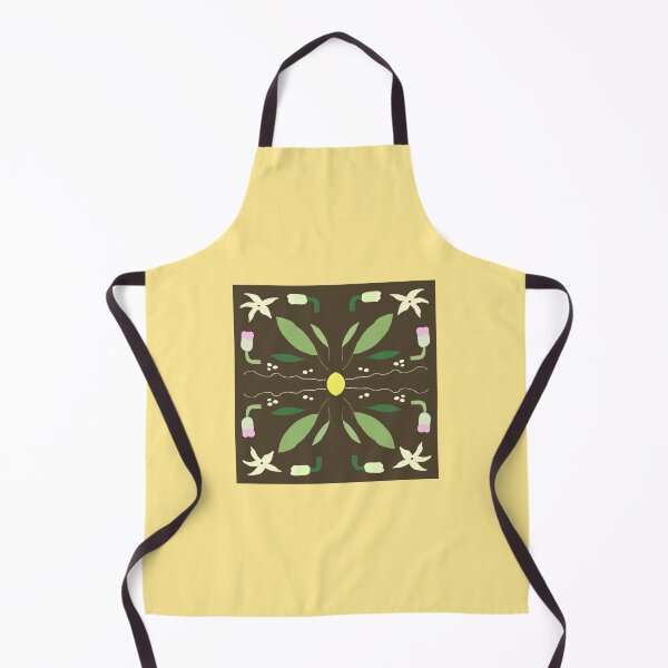 Item preview, Dark Botanical Lemon Tree Pattern — Blue Lemon Studio Original Illustration designed and sold by BluelemonStudio.