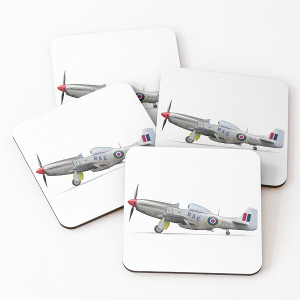 Item preview, North American Aviation Mustang KH745 1945   designed and sold by Grubby Fingers Aircraft Illustration.