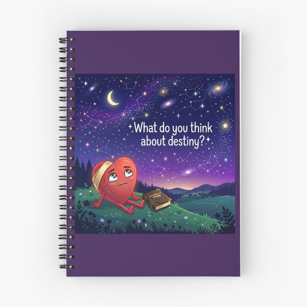 Item preview, ​Heart Looking at the Stars - What Do You Think About Destiny? Cosmic Art designed and sold by NadinGerasi.