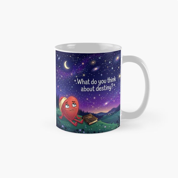 Item preview, ​Heart Looking at the Stars - What Do You Think About Destiny? Cosmic Art designed and sold by NadinGerasi.