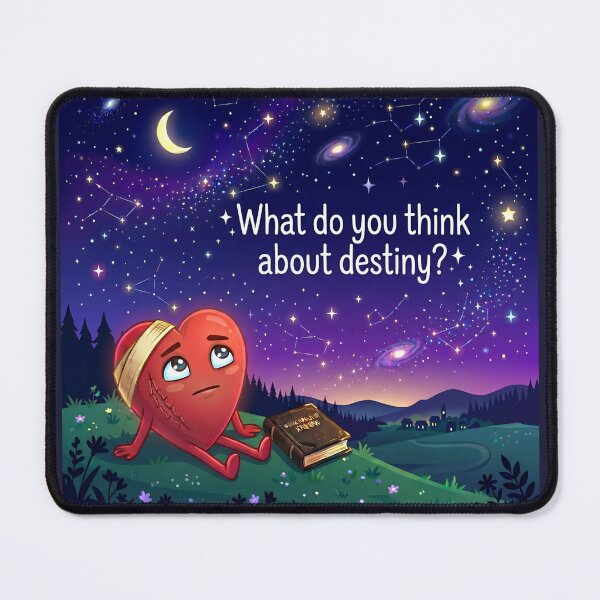Item preview, ​Heart Looking at the Stars - What Do You Think About Destiny? Cosmic Art designed and sold by NadinGerasi.