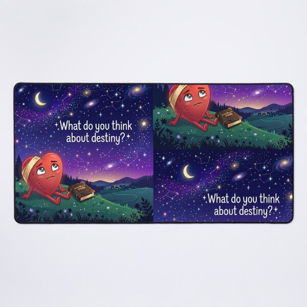 Item preview, ​Heart Looking at the Stars - What Do You Think About Destiny? Cosmic Art designed and sold by NadinGerasi.