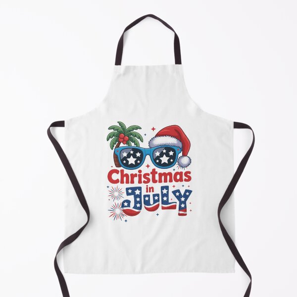Item preview, Christmas In July Summer Beach Hawaii Santa USA Flag designed and sold by SapfireStuArt.