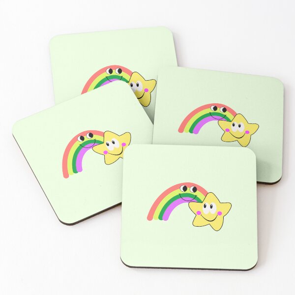 Item preview, Cute Kawaii Smiley Rainbow Star Sticker designed and sold by NadDot.