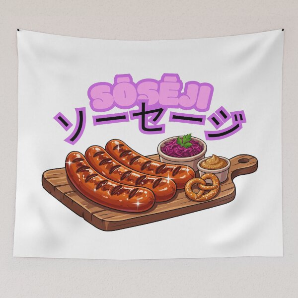 Item preview, Sōsēji German Bratwurst Anime Food  designed and sold by Shirt-Otakus.