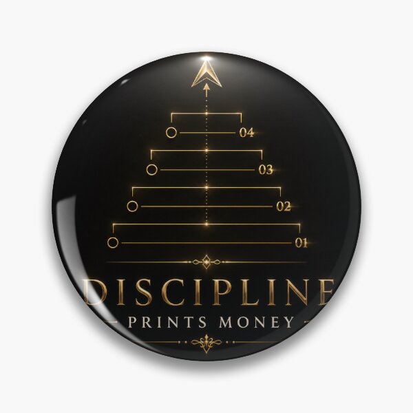 Item preview, Discipline Prints Money – Luxury Trading Mindset Design designed and sold by PatysArt.