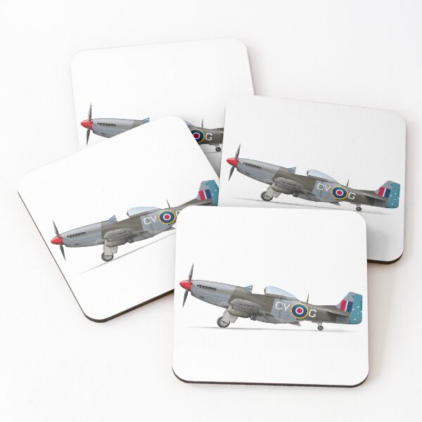 Item preview, North American Aviation Mustang Mustang KH794 1945  designed and sold by Grubby Fingers Aircraft Illustration.