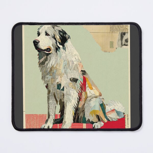 Item preview, Great Pyrenees puppy dog collage designed and sold by MendaciousMina.