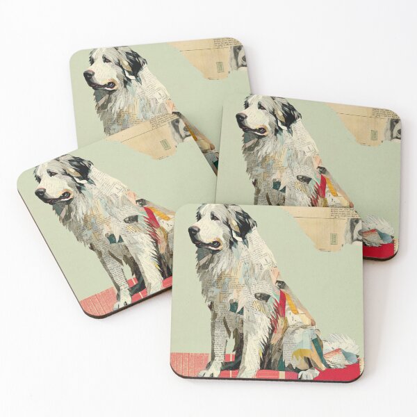 Item preview, Great Pyrenees puppy dog collage designed and sold by MendaciousMina.