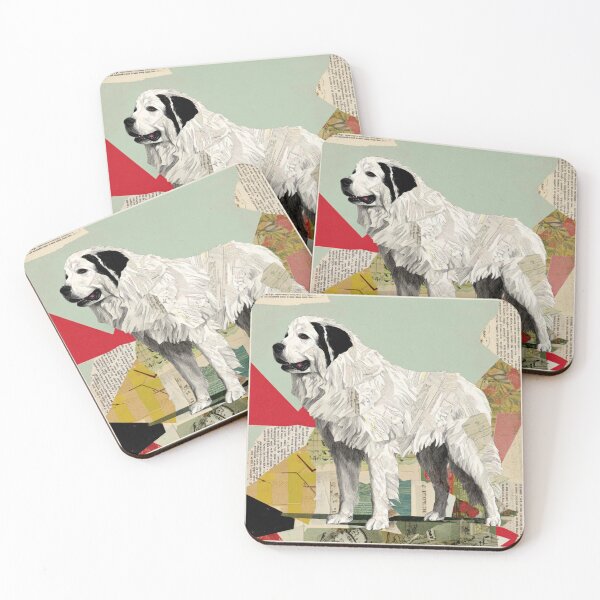 Item preview, Great Pyrenees puppy dog collage designed and sold by MendaciousMina.
