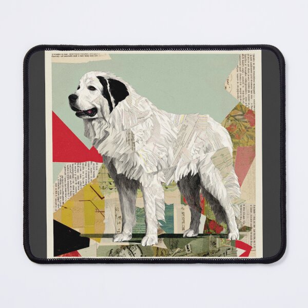 Item preview, Great Pyrenees puppy dog collage designed and sold by MendaciousMina.