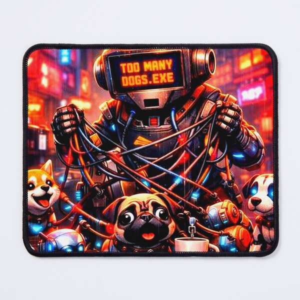Item preview, Too Many Dogs.exe: Cyberpunk Error 404 designed and sold by Neo Tokio.