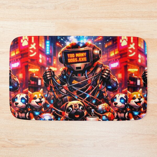 Item preview, Too Many Dogs.exe: Cyberpunk Error 404 designed and sold by Neo Tokio.