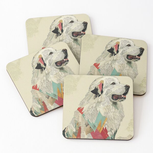 Item preview, Great Pyrenees puppy dog collage designed and sold by MendaciousMina.