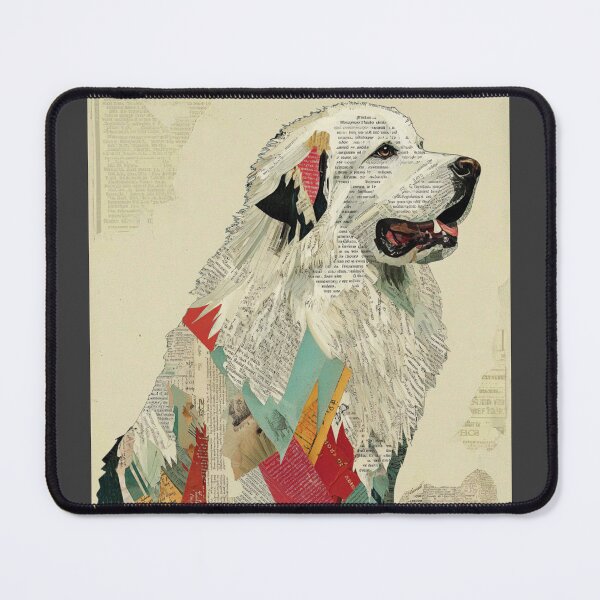 Item preview, Great Pyrenees puppy dog collage designed and sold by MendaciousMina.