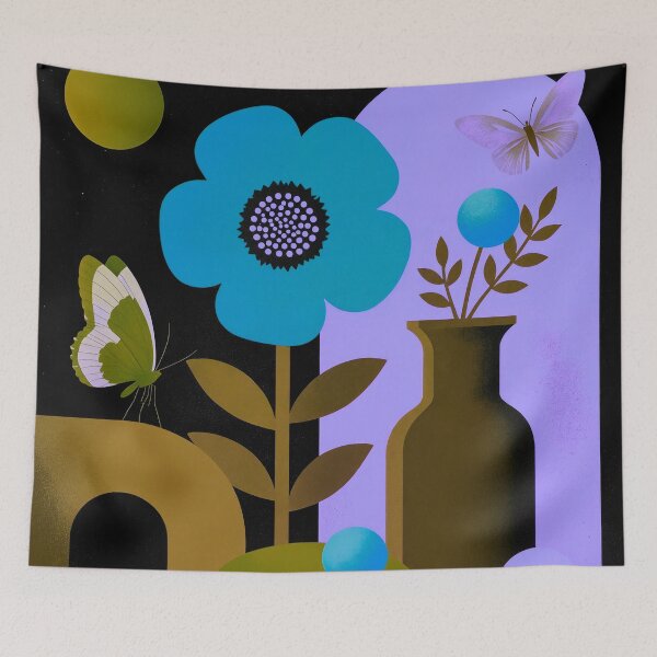 Item preview, Midnight Botanical Geometry designed and sold by joycrysstudio.