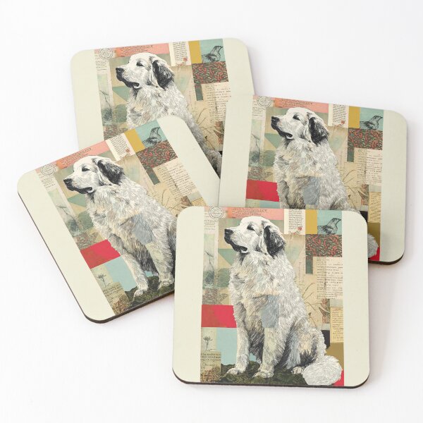 Item preview, Great Pyrenees puppy dog collage designed and sold by MendaciousMina.