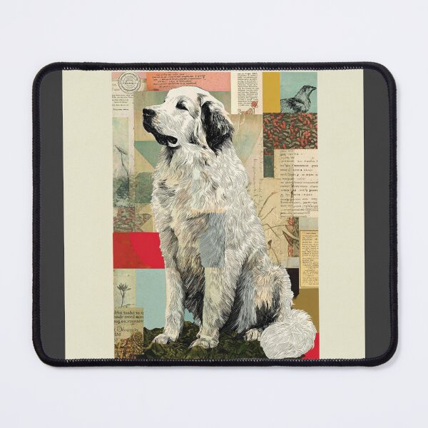 Item preview, Great Pyrenees puppy dog collage designed and sold by MendaciousMina.