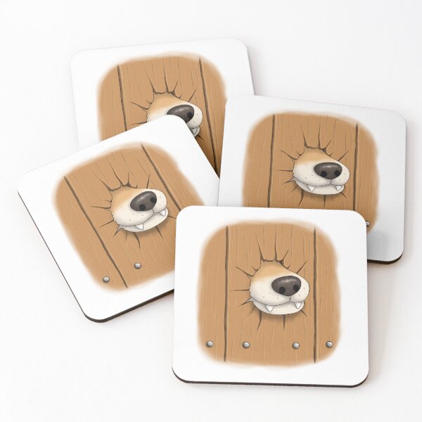 Item preview, Funny Dog Stuck In Fence Hole designed and sold by Szkicerka.