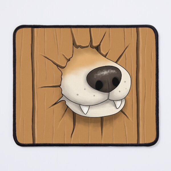 Item preview, Funny Dog Stuck In Fence Hole designed and sold by Szkicerka.
