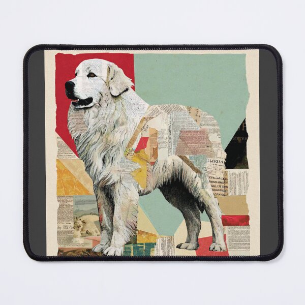 Item preview, Great Pyrenees puppy dog collage designed and sold by MendaciousMina.