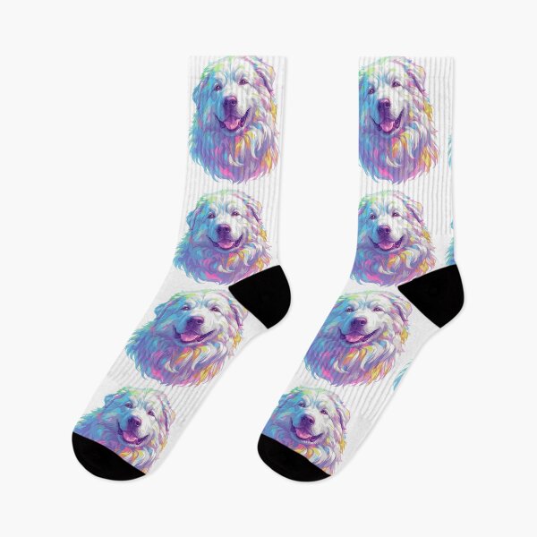 Item preview, Colorful Great Pyrenees puppy dog designed and sold by MendaciousMina.