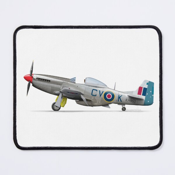 Item preview, North American Aviation MUSTANG KH853 designed and sold by Grubby Fingers Aircraft Illustration.