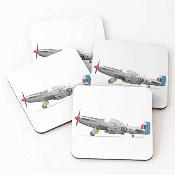 Item preview, North American Aviation MUSTANG KH853  designed and sold by Grubby Fingers Aircraft Illustration.